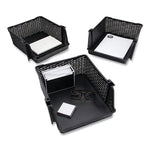 Nest and Stack Open Lid Storage Bin, 13.5" x 15" x 8.5", Black, 3/Pack