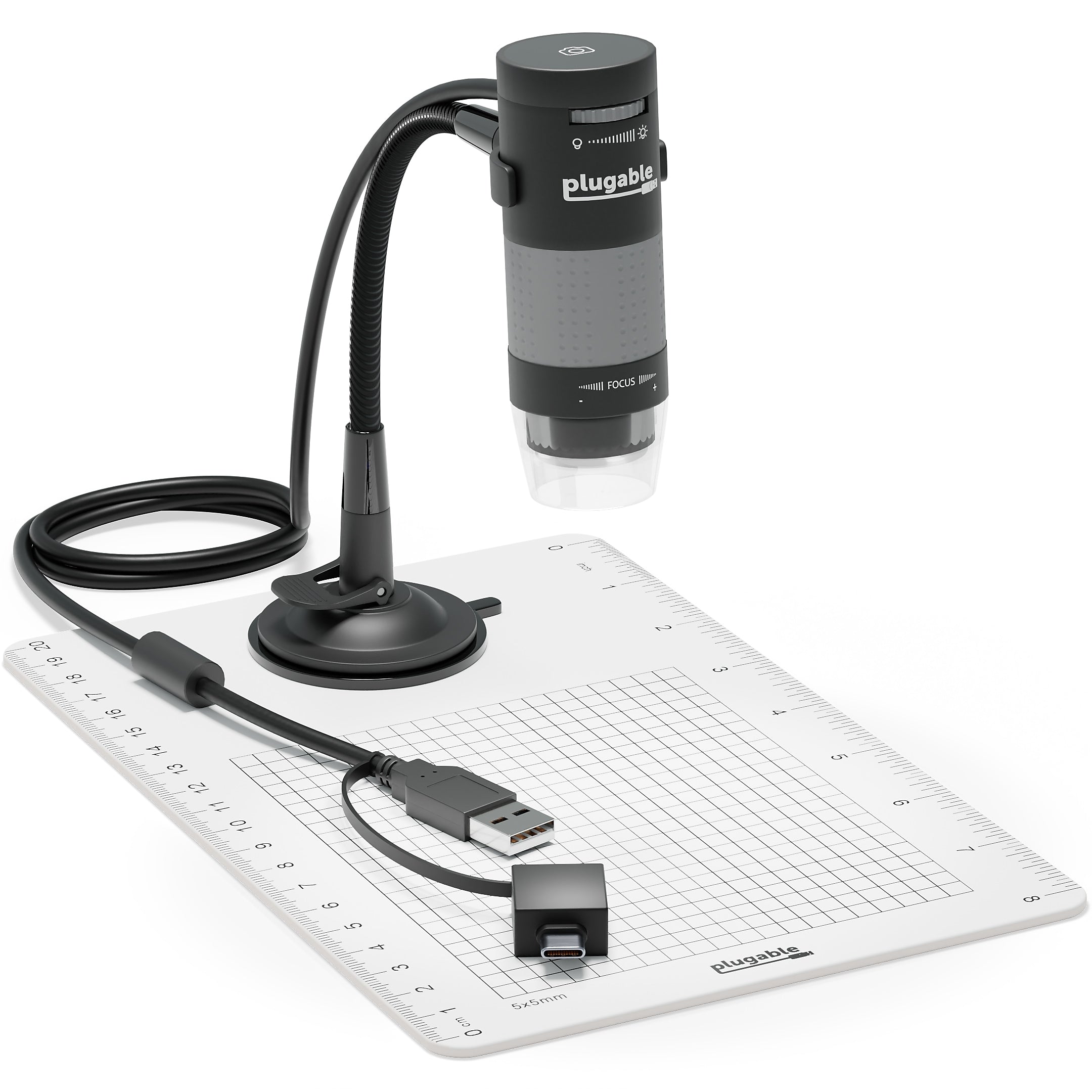 Plugable USB Digital Microscope with Observation Stand (USB2-MICRO-250X)