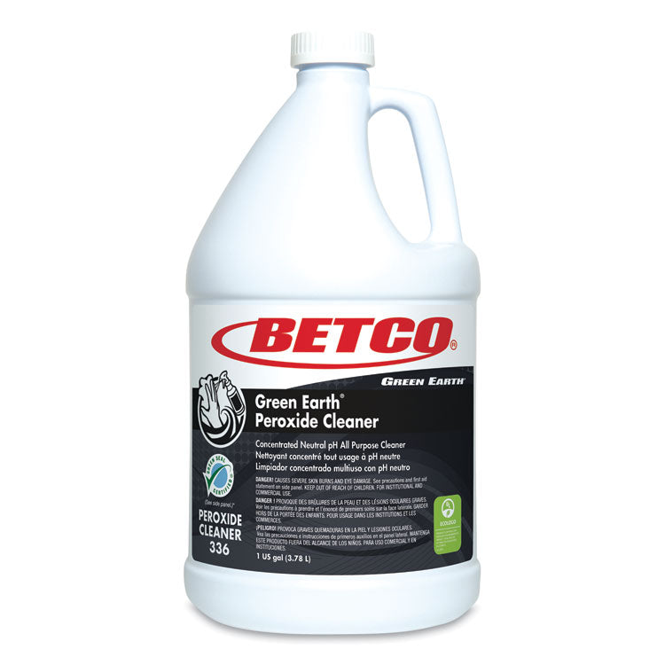 Green Earth Peroxide Cleaner, Fresh Mint Scent, 1 Gal Bottle, 4/carton