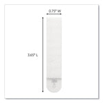 Picture Hanging Strips, Removable, Holds Up to 4 lbs per Pair, Large, 0.63 x 3.63, White, 20 Pairs/Pack