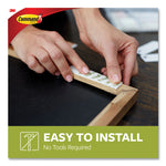 Picture Hanging Strips, Removable, Holds Up to 4 lbs per Pair, Large, 0.63 x 3.63, White, 20 Pairs/Pack