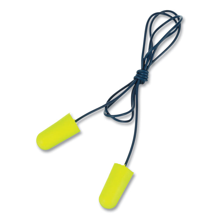 E-A-Rsoft Metal Detectable Soft Foam Earplugs, Corded, 32 Nrr, Poly Bag, 200 Pairs/box
