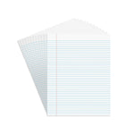 Staples Notepads, 8.5" x 11" (US letter), Narrow Ruled, White, 50 Sheets/Pad, Dozen Pads/Pack (ST57420)