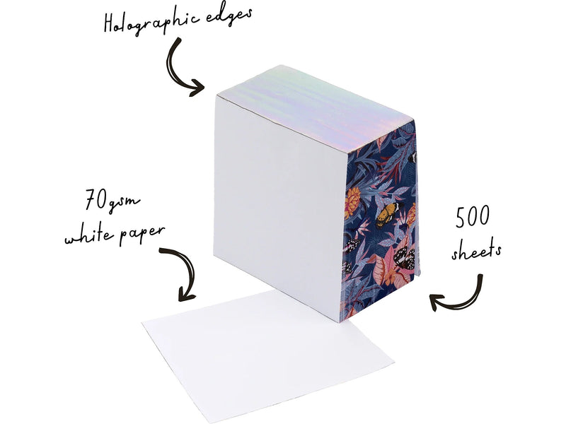 Pukka Pad Bloom Memo Block, 3.15" x 3.15", Multicolor, 500 Sheets/Pad, 2 Pads/Pack (9514-BLM)