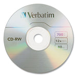 Cd-Rw Rewritable Disc, 700 Mb/80 Min, 12x, Spindle, Silver, 25/pack