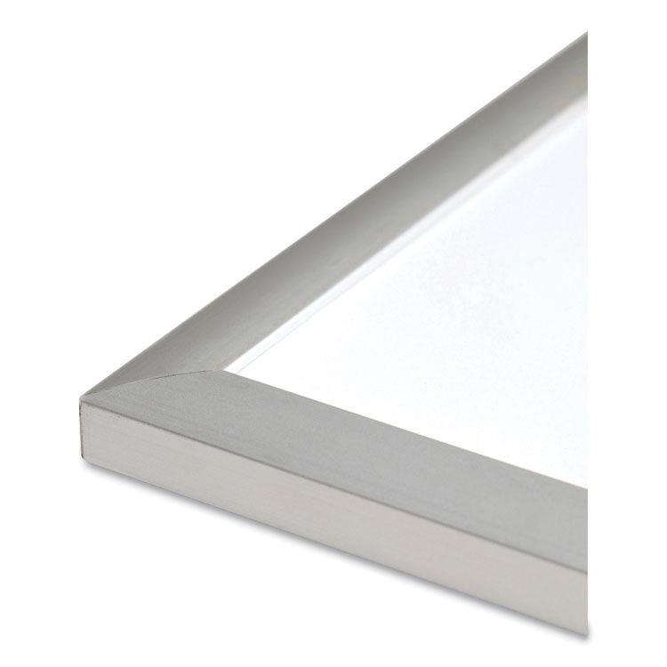 Melamine Dry Erase Board, 48" x 36" (Actual Size: 47" x 35"), White Surface, Satin Aluminum Frame