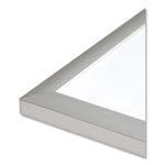 Magnetic Dry Erase Board with Aluminum Frame, 48" x 36" (Actual Size: 47" x 35"), White Surface, Satin Aluminum Frame