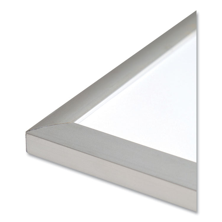 Magnetic Dry Erase Board with Aluminum Frame, 72" x 48" (Actual Size: 70" x 47"), White Surface, Satin Aluminum Frame