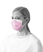 Medline Disposable ASTM Level 3 Procedure Face Masks with Earloop, Purple/White, 300/Carton (NON27712EL)