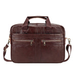 SaharaCase 16" Leather Laptop Bag, Oxford Brown (LT00082)
