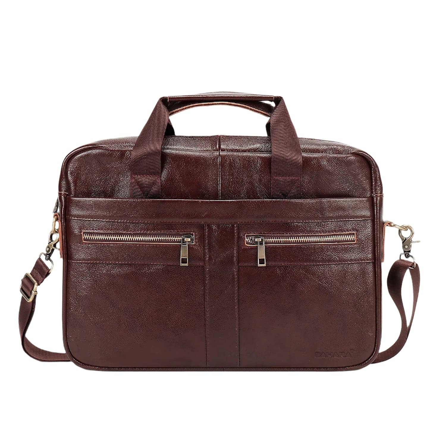 SaharaCase 16" Leather Laptop Bag, Oxford Brown (LT00082)