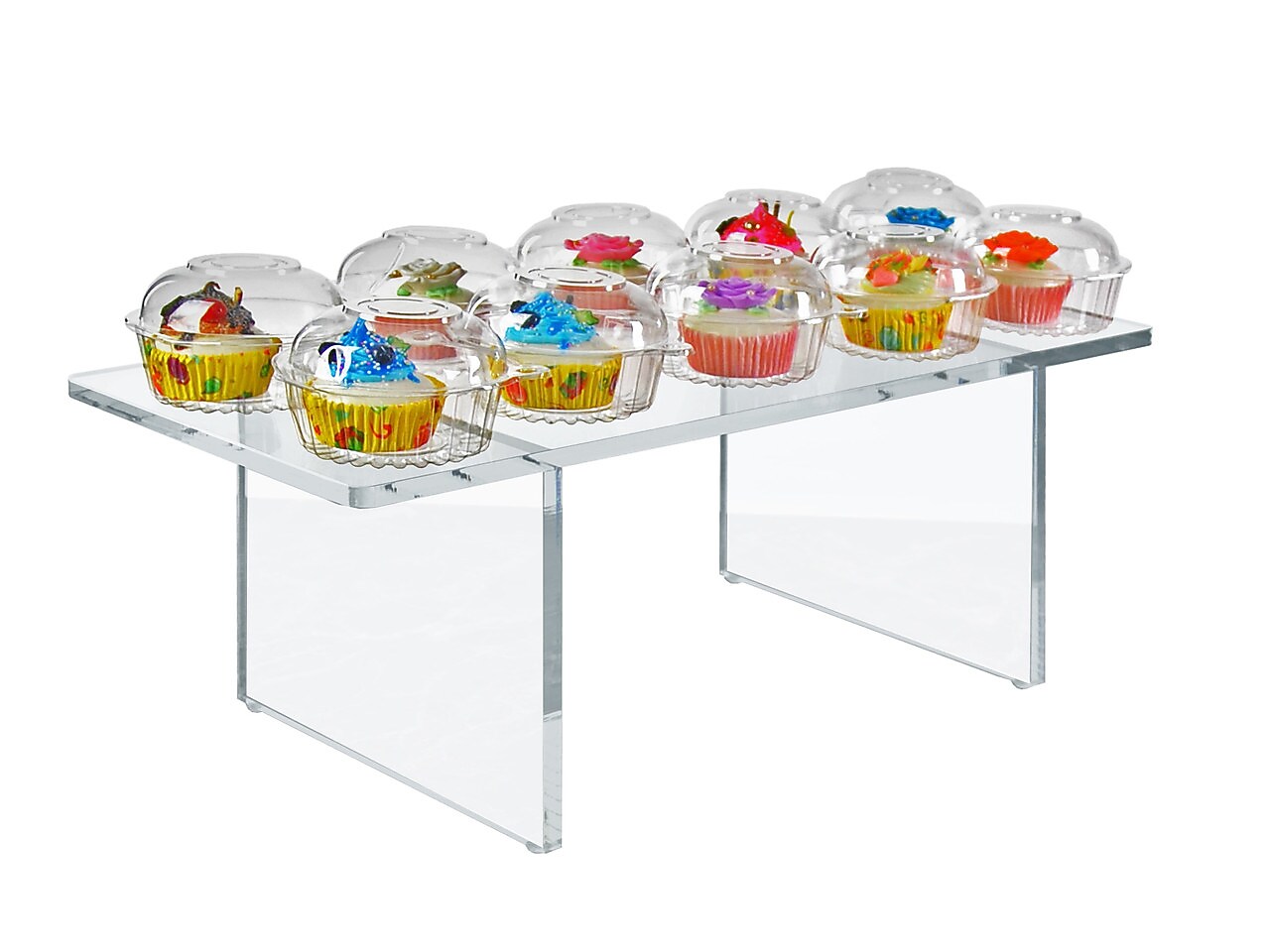 Azar Deluxe 22"W Riser, Clear, Each (515379)