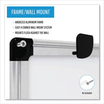Porcelain Value Dry Erase Board, 36" x 48", White Surface, Satin Aluminum Frame