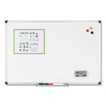 Porcelain Value Dry Erase Board, 36" x 48", White Surface, Satin Aluminum Frame