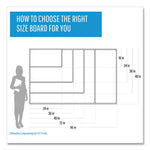 Porcelain Value Dry Erase Board, 48" x 96", White Surface, Satin Aluminum Frame