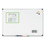 Porcelain Value Dry Erase Board, 48" x 96", White Surface, Satin Aluminum Frame