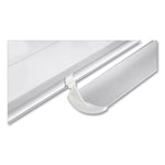 Ruled Magnetic Steel Dry Erase Planning Board, 48" x 36", White Surface, Satin Aluminum Frame