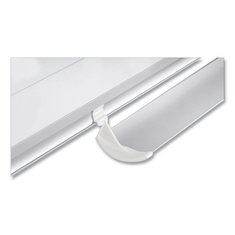 Ruled Magnetic Steel Dry Erase Planning Board, 48" x 36", White Surface, Satin Aluminum Frame