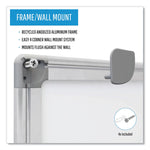 Earth Silver Easy Clean Dry Erase Boards, 96" x 48", White Surface, Satin Aluminum Frame