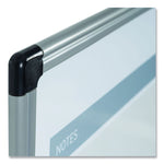 3-in-1 Calendar Planner, Monthly Planning/Scheduling Calendar, 36" x 24", White Surface, Satin Aluminum Frame