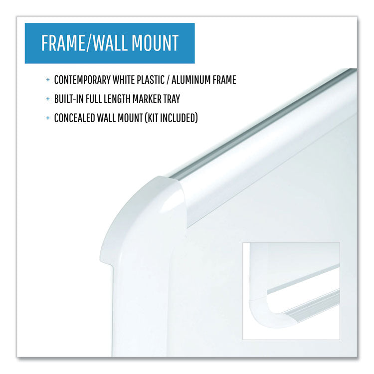 Gold Ultra Magnetic Dry Erase Boards, 36" x 24", White Surface, White/Natural Aluminum Frame