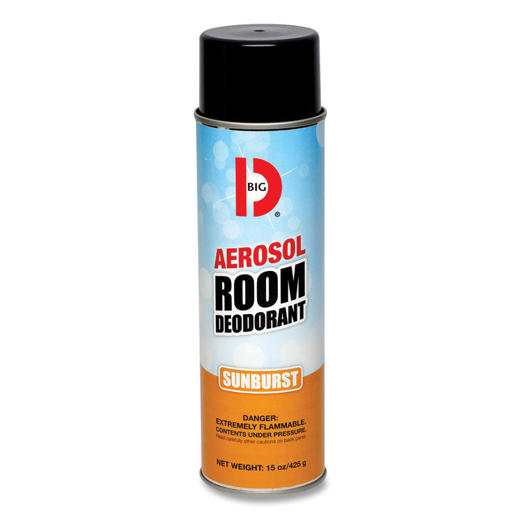 Aerosol Room Deodorant, Sunburst Scent, 15 Oz Can, 12/carton