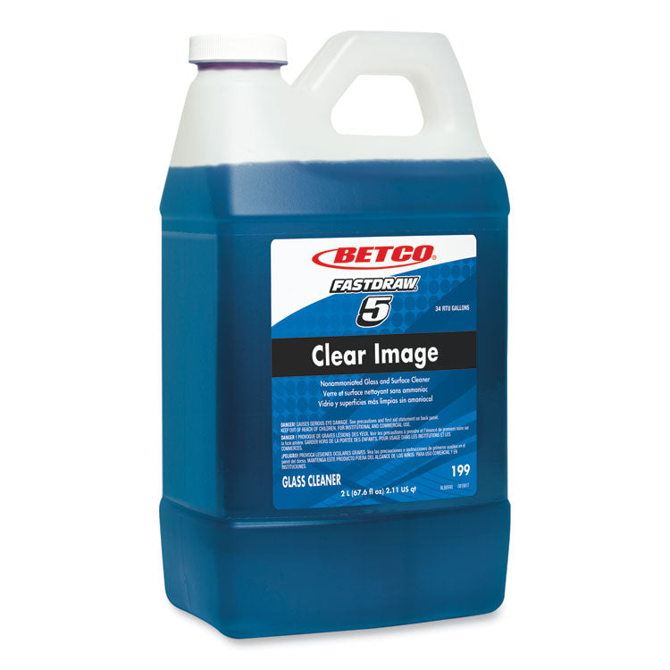 Clear Image Glass And Surface Cleaner, Rain Fresh Scent, 67.6 Oz Bottle, 4/carton