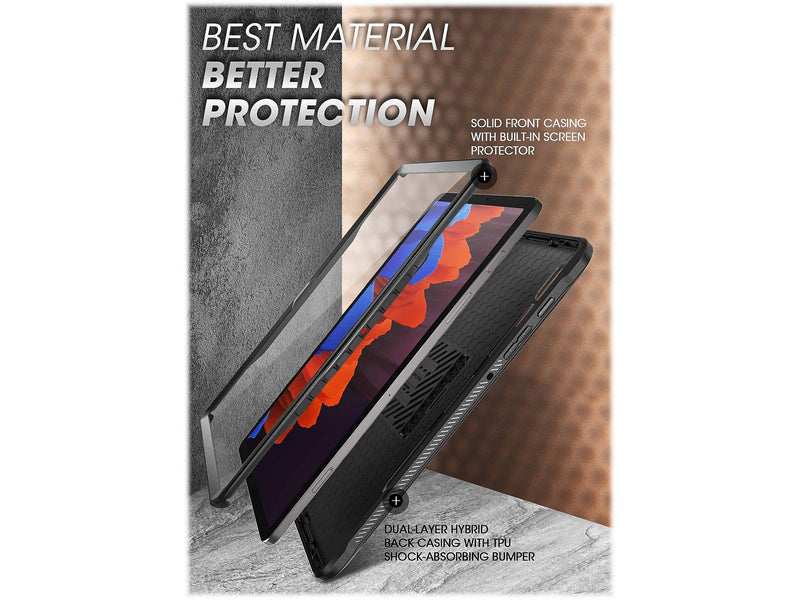 SUPCASE Unicorn Beetle Pro Polycarbonate 14.6" Rugged Case for Samsung Galaxy Tab S8 Ultra, Black (843439117587)