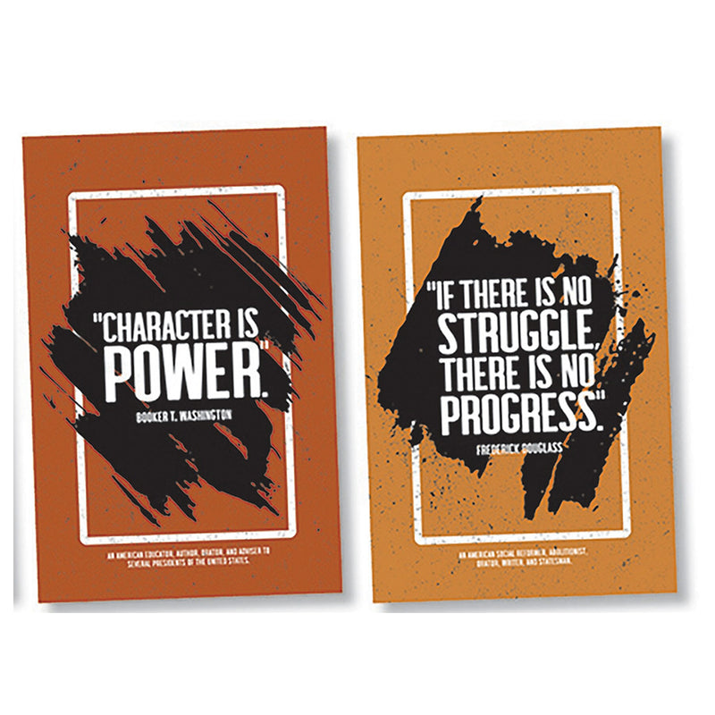 North Star Teacher Resources Inspirational Quotes by African American Influencers Bulletin Board Set, 8 Pieces/Set (NST3503)