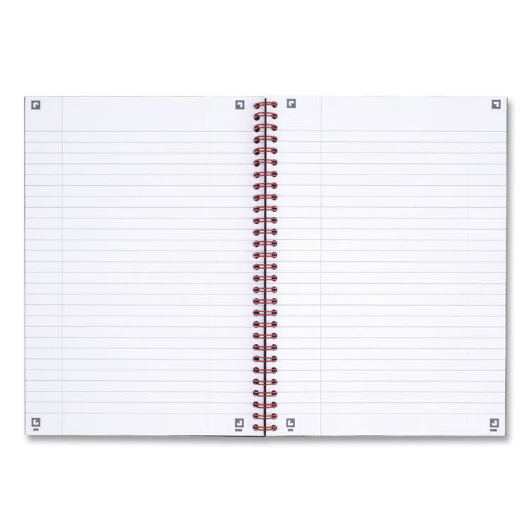 Hardcover Twinwire Notebooks, SCRIBZEE Compatible, 1-Subject, Wide/Legal Rule, Black/Red Cover, (70) 9.88 x 6.88 Sheets