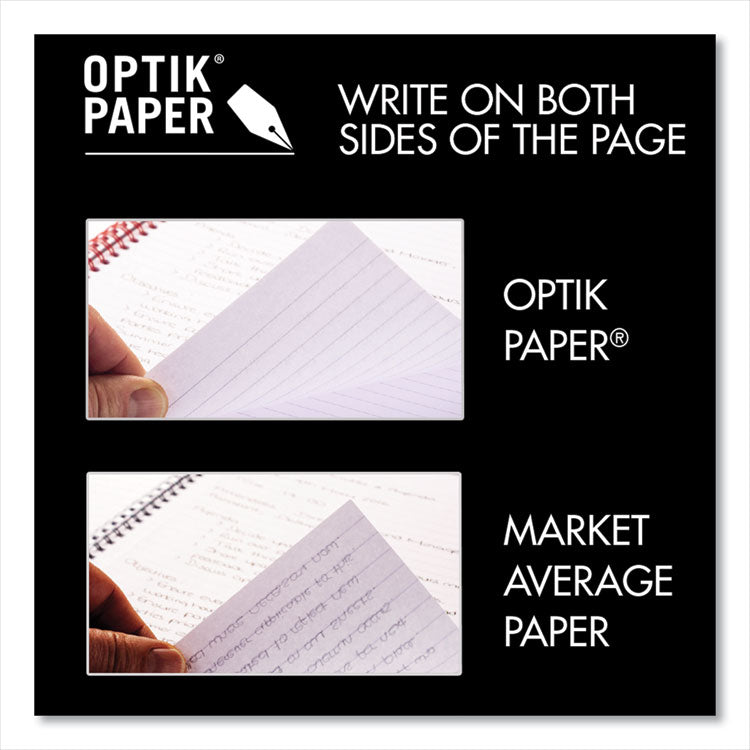 Hardcover Twinwire Notebooks, SCRIBZEE Compatible, 1-Subject, Wide/Legal Rule, Black/Red Cover, (70) 9.88 x 6.88 Sheets