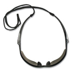 V60 Nemesis Rx Reader Safety Glasses, Black Frame, Smoke Lens, +2.5 Diopter Strength, 6/Box