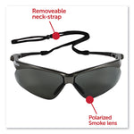 Nemesis Safety Glasses, Gunmetal Frame, Smoke Lens, 12/Box