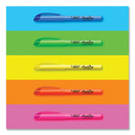 Brite Liner Highlighter, Fluorescent Blue Ink, Chisel Tip, Blue/black Barrel, Dozen