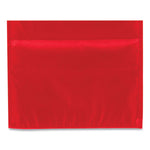 Storage Pocket Chart, 10 Pockets, Hanger Grommets, 14 X 47, Red