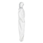 A45 Liquid/particle Protection Surface Prep/paint Coveralls, Hood, Elastic Wrist/ankles, 4xl, White, 25/carton