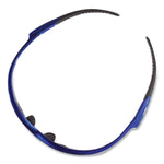 Nemesis Safety Glasses, Metallic Blue Frame, Smoke Lens, 12/Box
