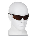 Nemesis Safety Glasses, Brown Frame, Brown Lens, 12/Box