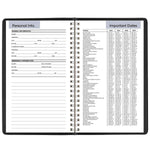 2026 AT-A-GLANCE DayMinder 5" x 8" Weekly Appointment Book, Faux Leather Cover, Black (G200-00-26)