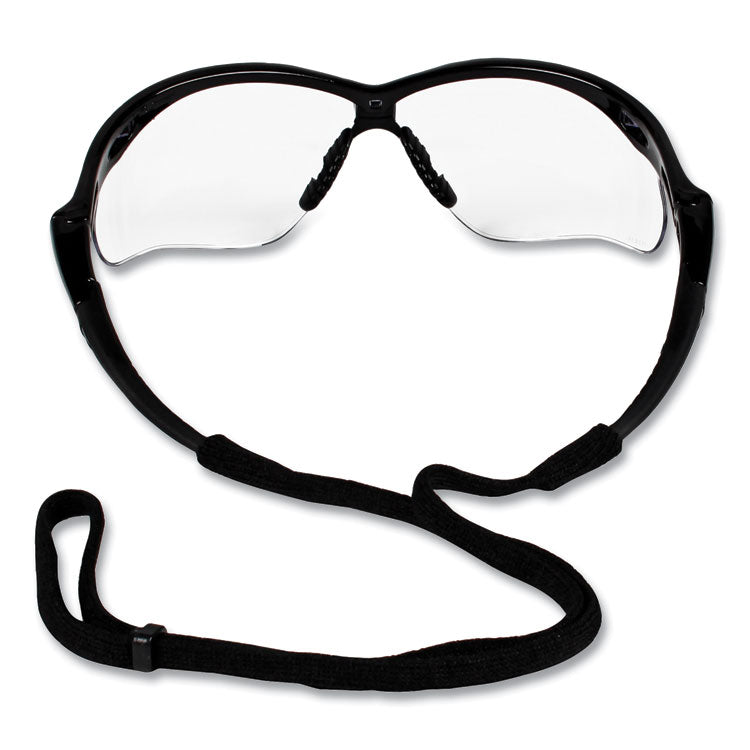 Nemesis Csa Safety Glasses, Black Frame, Clear Lens, 12/Box