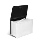 Staples Moisture Resistant Plastic Accordion File, 13-Pocket, Letter Size, Black (TR51806)