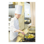 Pleated Chef's Hats, Paper, Adjustable, 10" Tall, One Size, White, 24/Carton