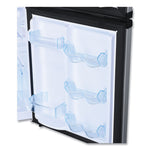 Counter-Height 3.1 Cu. Ft Two-Door Refrigerator/freezer, Black/stainless Steel