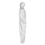A45 Liquid/particle Protection Surface Prep/paint Coverall, Zipper Front, Elastic Wrist/ankle/hood, 2xl, White, 25/carton