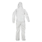 A45 Liquid/particle Protection Surface Prep/paint Coverall, Zipper Front, Elastic Wrist/ankles/hood, Xl, White, 25/carton