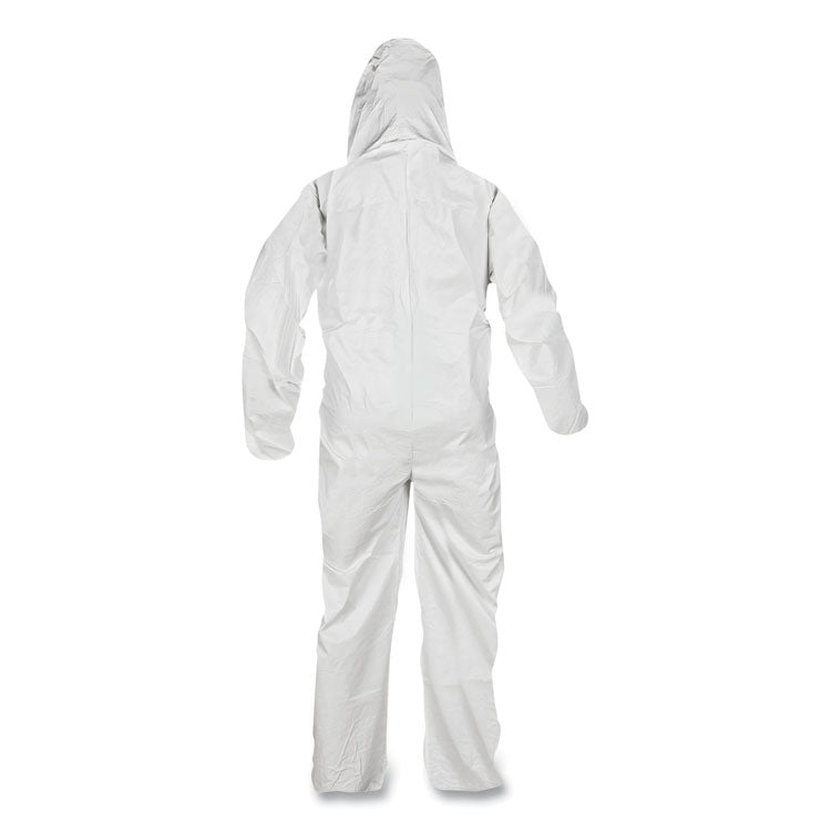 A45 Liquid/particle Protection Surface Prep/paint Coverall, Zipper Front, Elastic Wrist/ankles/hood, Xl, White, 25/carton