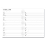 Monthly Planner, 11 x 8, Black Cover, 14-Month: Dec 2025 to Jan 2027