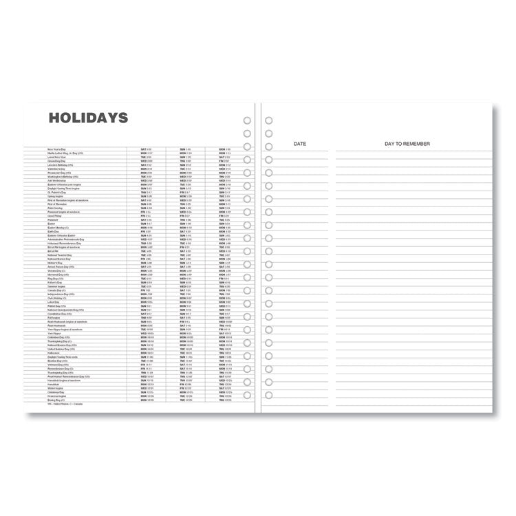Monthly Planner, 11 x 8, Black Cover, 14-Month: Dec 2025 to Jan 2027