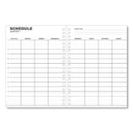 Monthly Planner, 11 x 8, Black Cover, 14-Month: Dec 2025 to Jan 2027