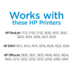 HP 63 Black Standard Yield Ink Cartridge, Prints Up to 170 Pages (F6U62AN#140)